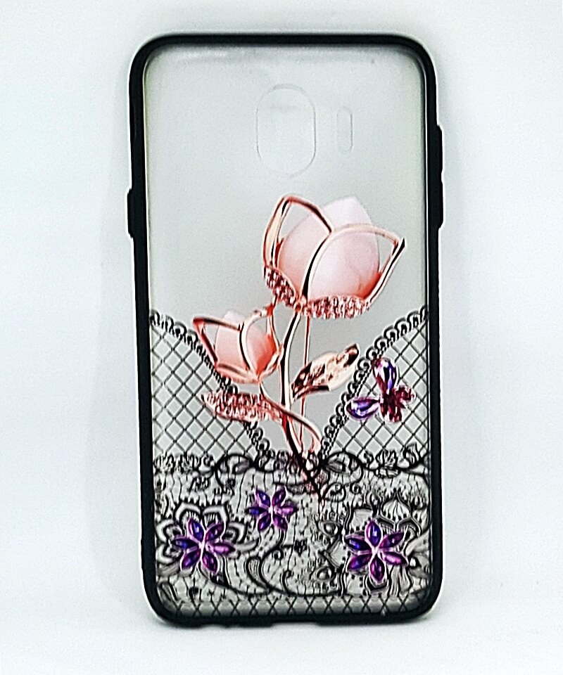 Накладка для Samsung Galaxy J4 2018 (J400) Rock Tatoo Rose-0