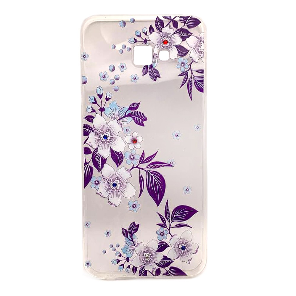 Накладка iPefet Flowers Samsung J4 Plus (2018)/J415 Фіолетові квіти-0