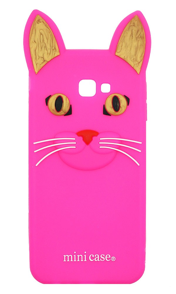 Накладка силіконова Cat 3D Samsung J415\J4 Plus (2018) (Рожева)-0