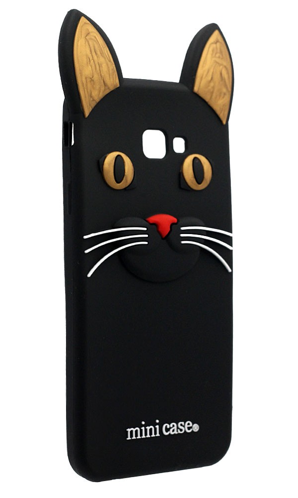 Накладка силиконовый Cat 3D Samsung J415\J4 Plus (2018) (Чорний)-1