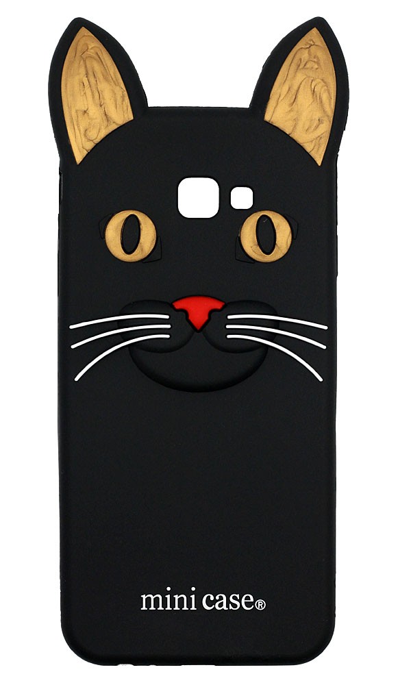 Накладка силиконовый Cat 3D Samsung J415\J4 Plus (2018) (Чорний)-0