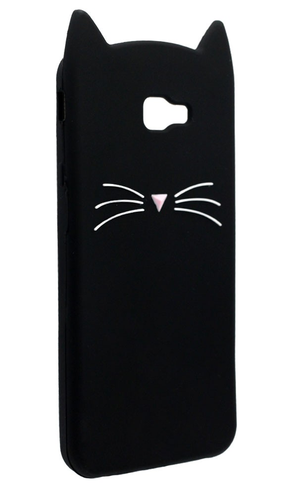 Накладка 3D Cat для Samsung Galaxy J4 Plus 2018 (J415F) чорна-1