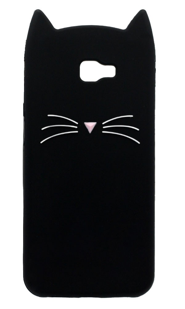 Накладка 3D Cat для Samsung Galaxy J4 Plus 2018 (J415F) чорна-0