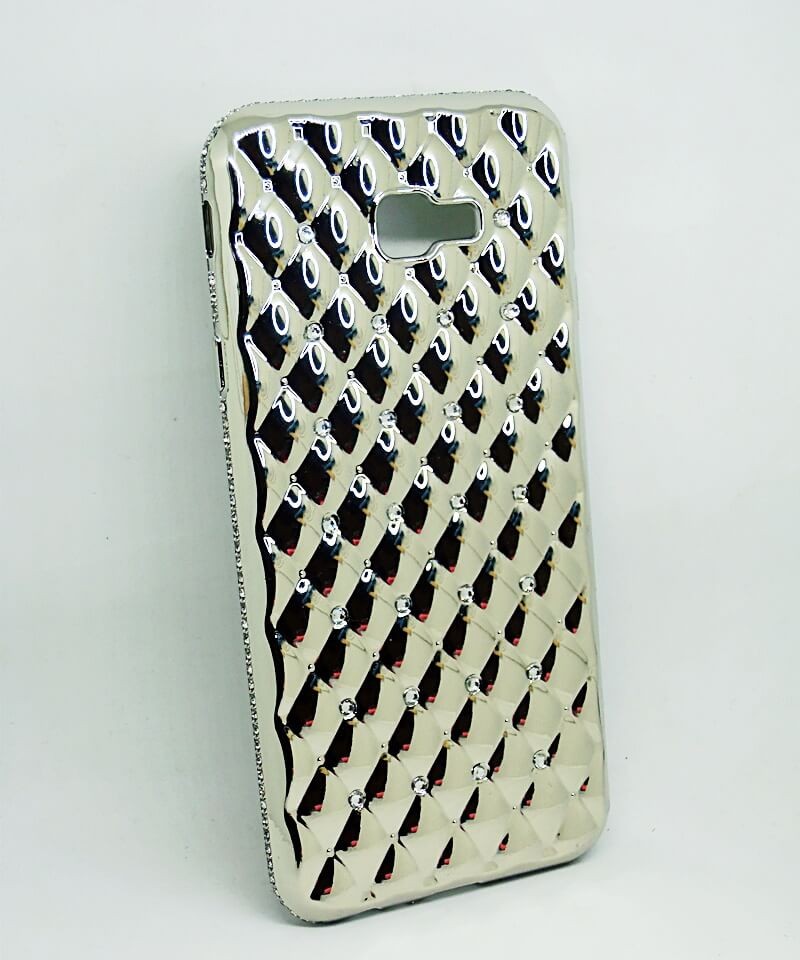 Накладка Diamond 3D для Samsung J6 (Срібляста)-0