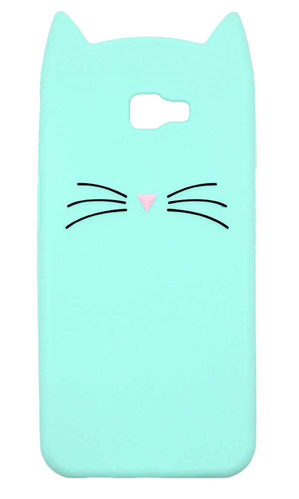 Накладка 3D Cat для Samsung Galaxy J4 Plus 2018 (J415F) мятна-0