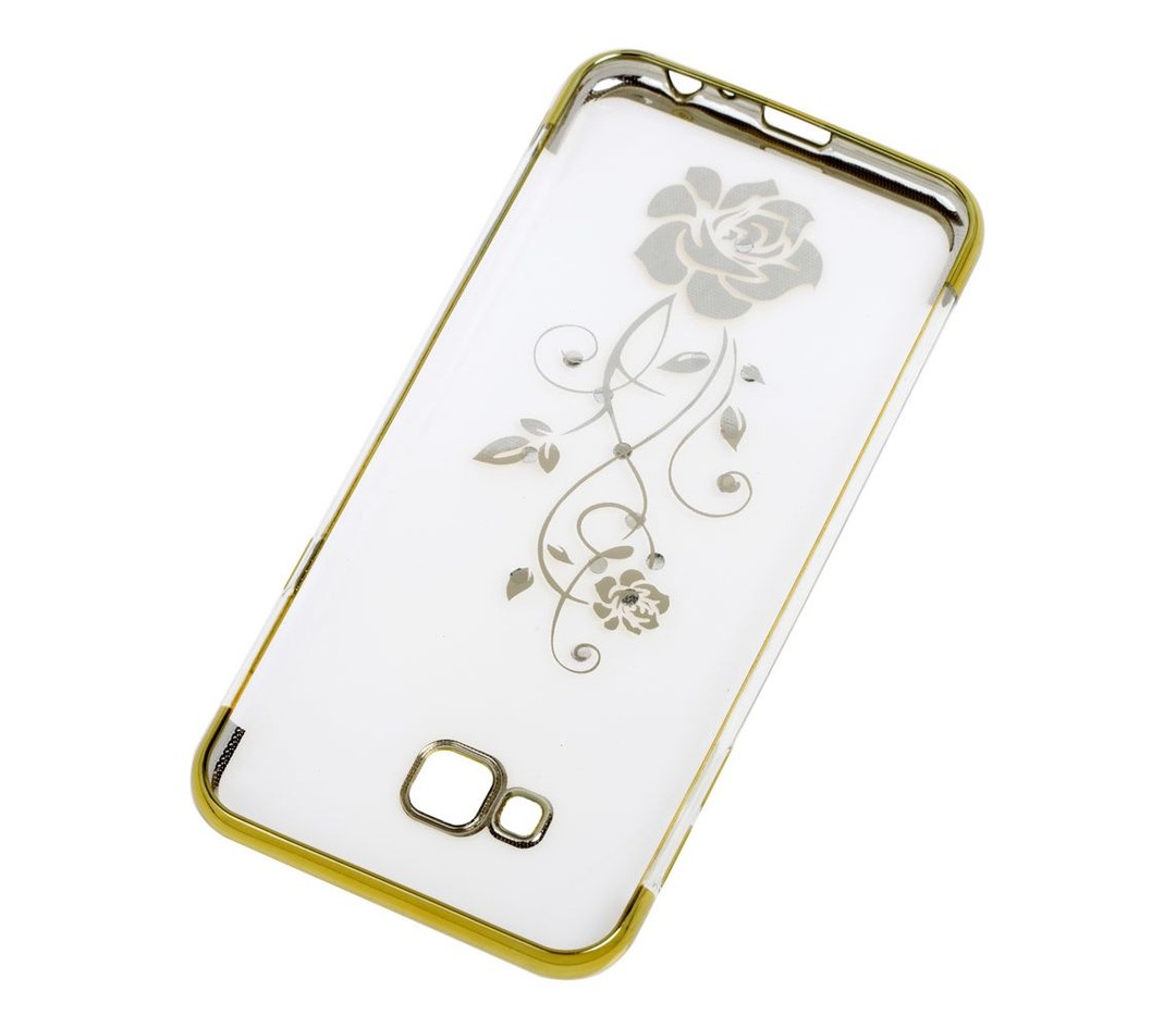 Накладка Diamond Flower SAMSUNG J4 Plus (2018) / J415F (Золото)-2