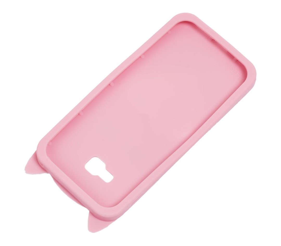 Накладка Cat 3D Heart для Samsung J4 Plus (2018)  рожева-2