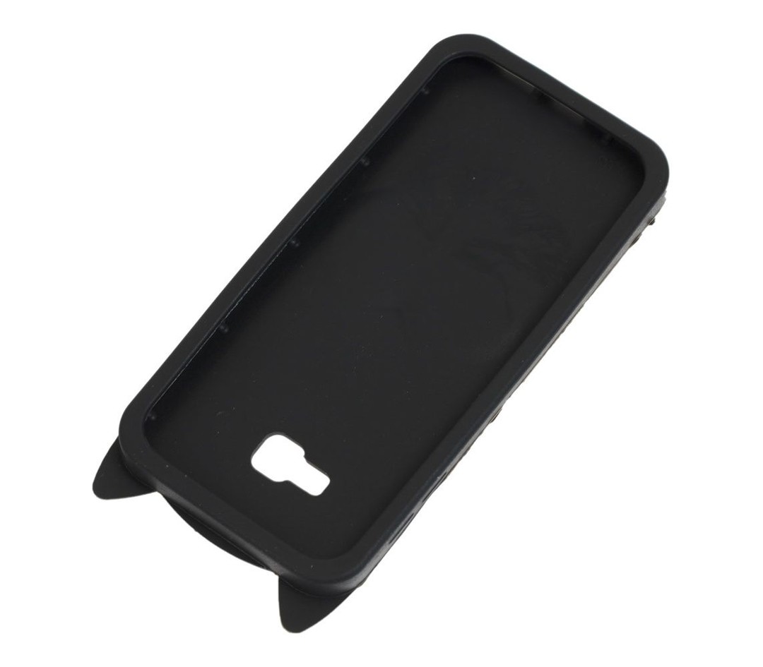 Накладка Cat 3D Heart для Samsung J4 Plus (2018) чорна-2