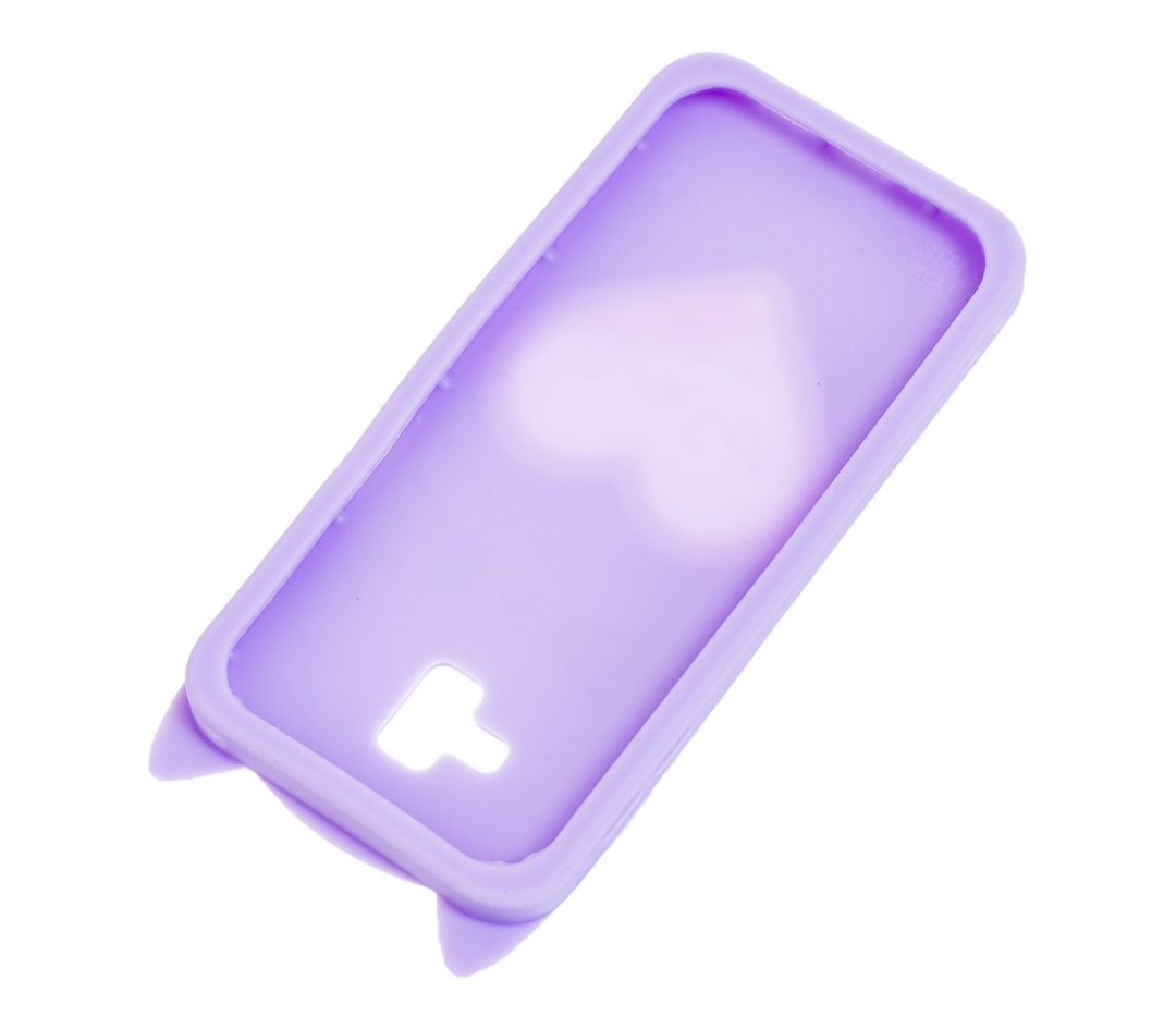 Накладка Cat 3D Heart для Samsung J4 Plus (2018)  бузкова-2