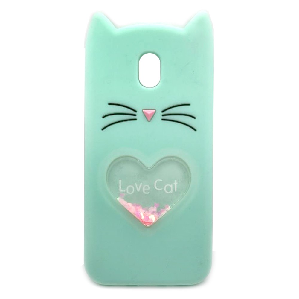Накладка 3D Cat heart для Samsung J5 (2017) J530  м`ятна-0