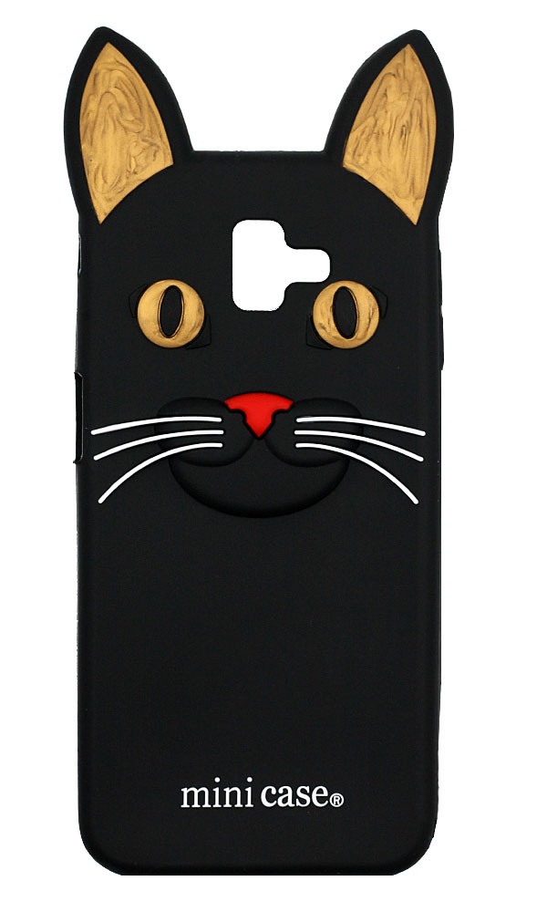 Накладка Cat 3D для Samsung J260 (2018) чорна-0