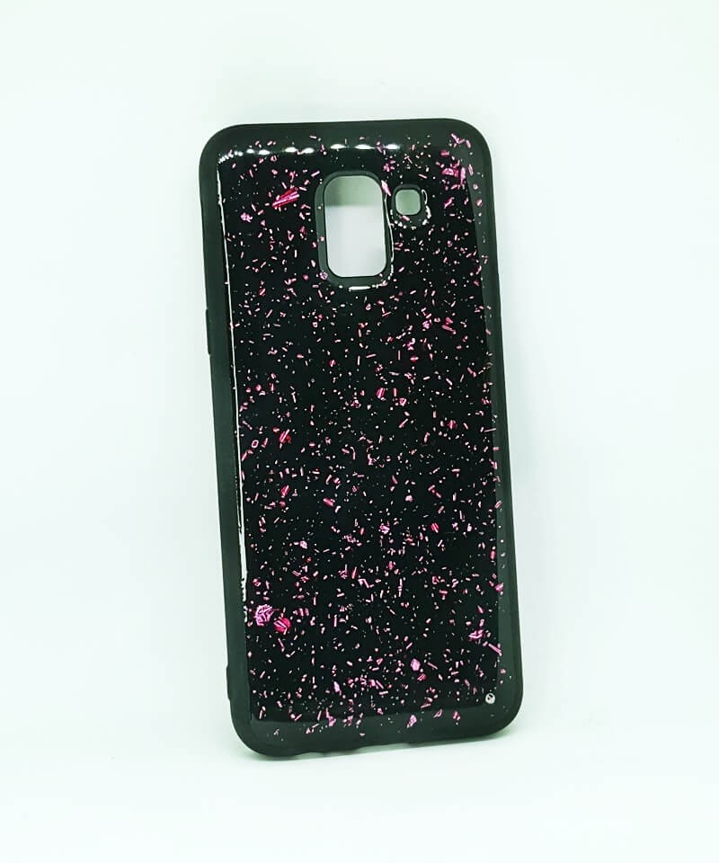 Накладка Confetti для Samsung A6 рожевий-0