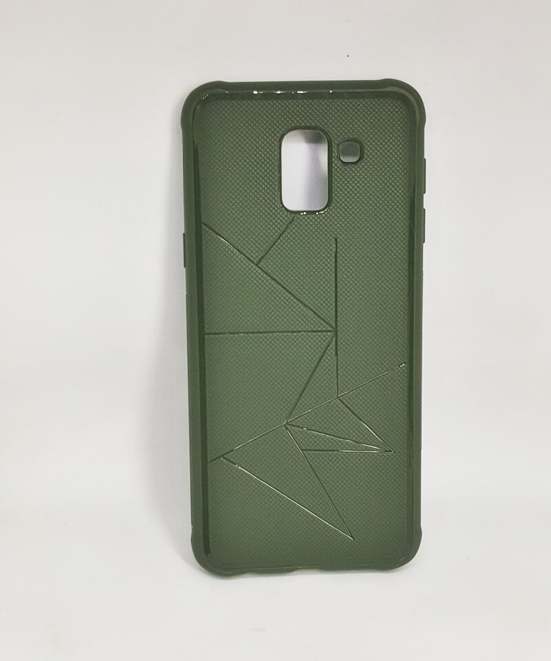 Накладка Geometry для Samsung J6 зелена-0