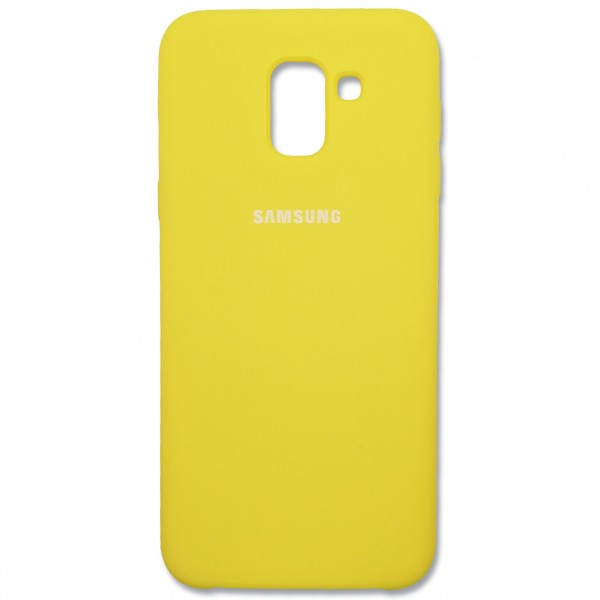 Silicone Case Samsung J6 (2018) (Yellow)-0
