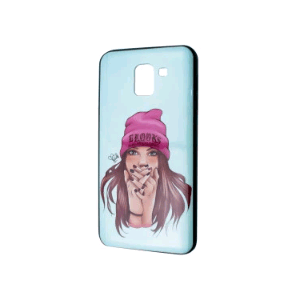 Накладка Print Gloss для Samsung J6 J600 (Girl in hat )-0