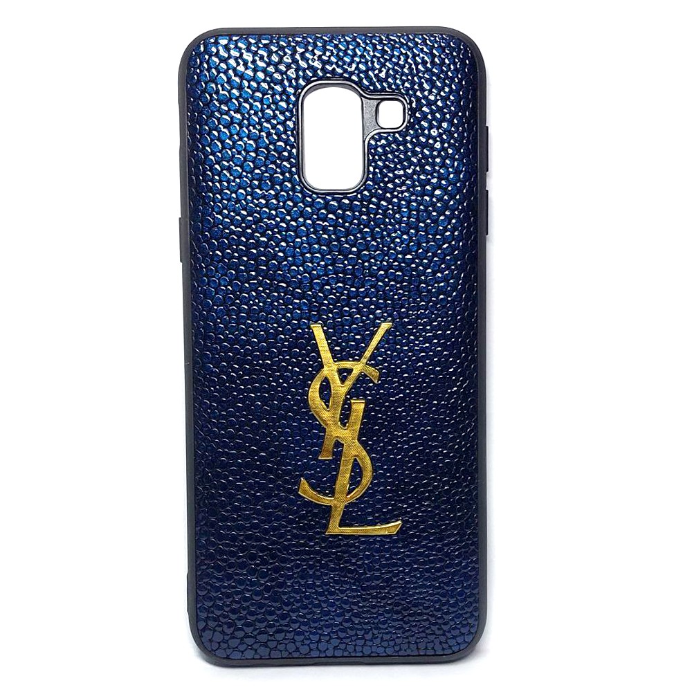 Накладка Brend  для Samsung J6 SLY темно-синя-0