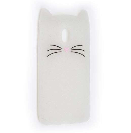 Накладка 3D Cat для Samsung J7 (2017) J730 біла-0
