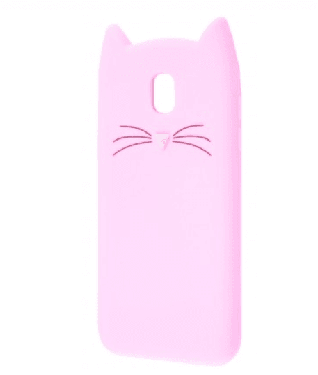 Накладка 3D Cat для Samsung J5 (2017) J530 яскраво-рожева-0