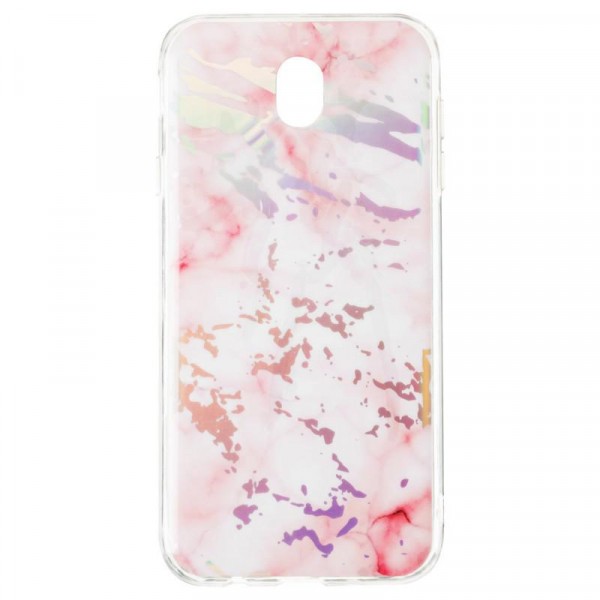 Накладка для Samsung J5 (2017) J530 "Baseus Marble Shine"  Pink-0