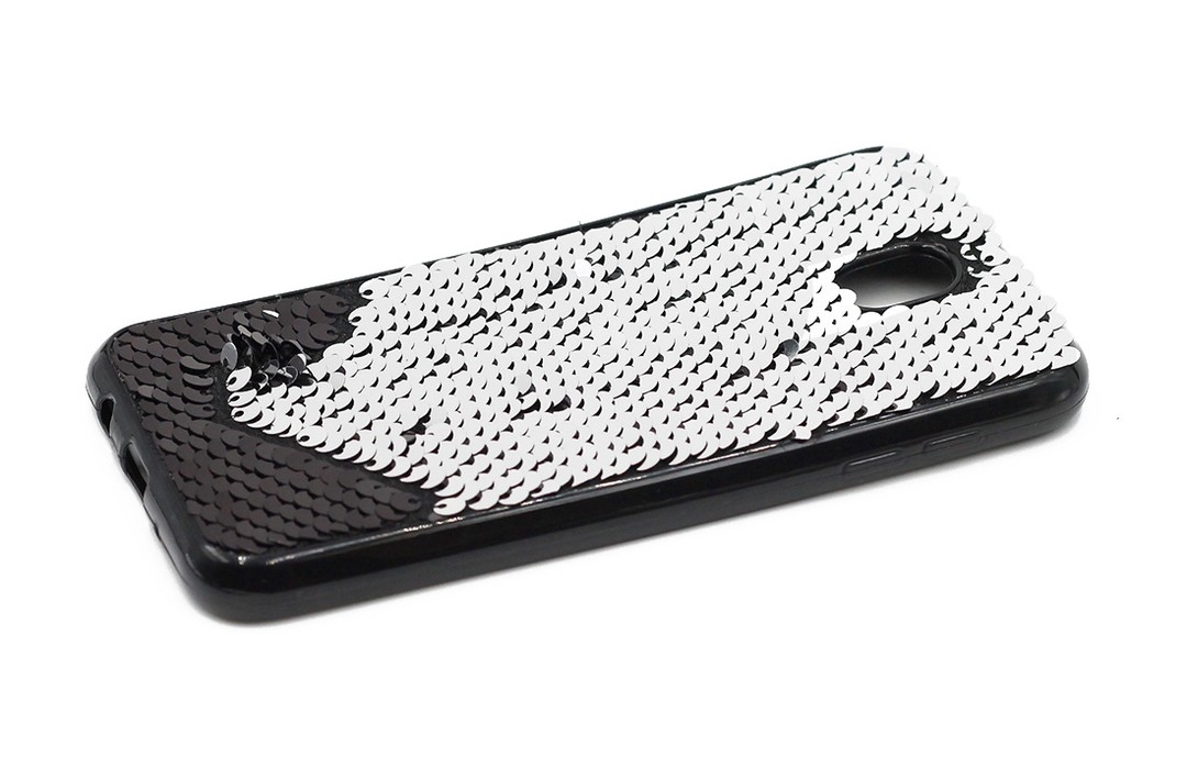 Накладка Sequins для Samsung J7 (2017) J730 чорна-1