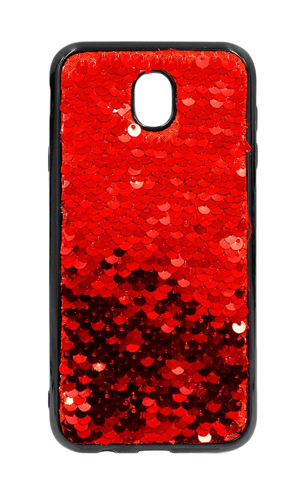Накладка Sequins для Samsung J5 (2017) J530 червона-0