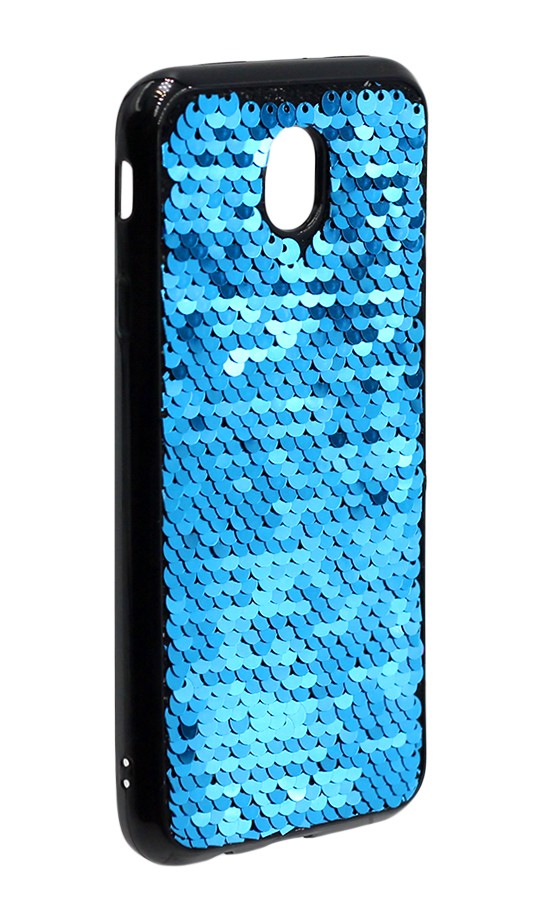 Накладка Sequins для Samsung J3 (2017) J330 синя-2