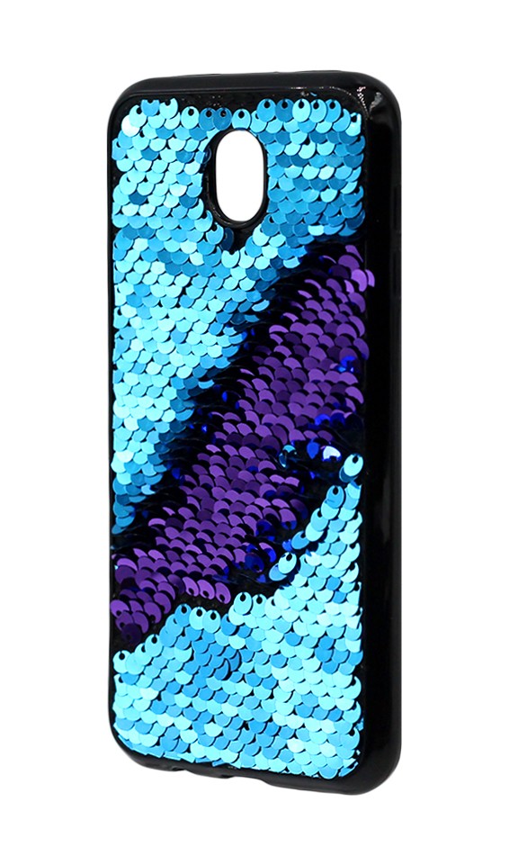Накладка Sequins для Samsung J3 (2017) J330 синя-3
