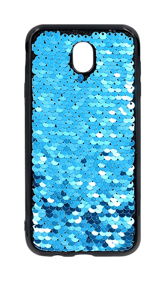 Накладка Sequins для Samsung J3 (2017) J330 синя-0