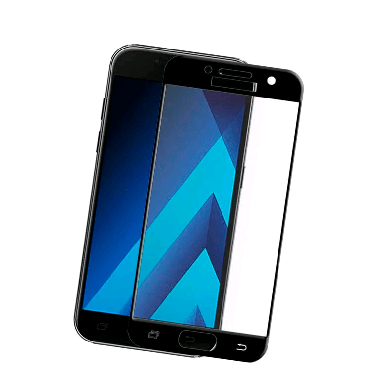 Захисне скло Full Glue для Samsung J7 (2016) J710 з чорною рамкою-0