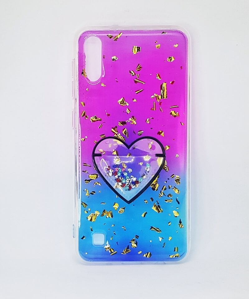 Накладка Multi Color для Samsung M10 "Серце" (силікон)-0