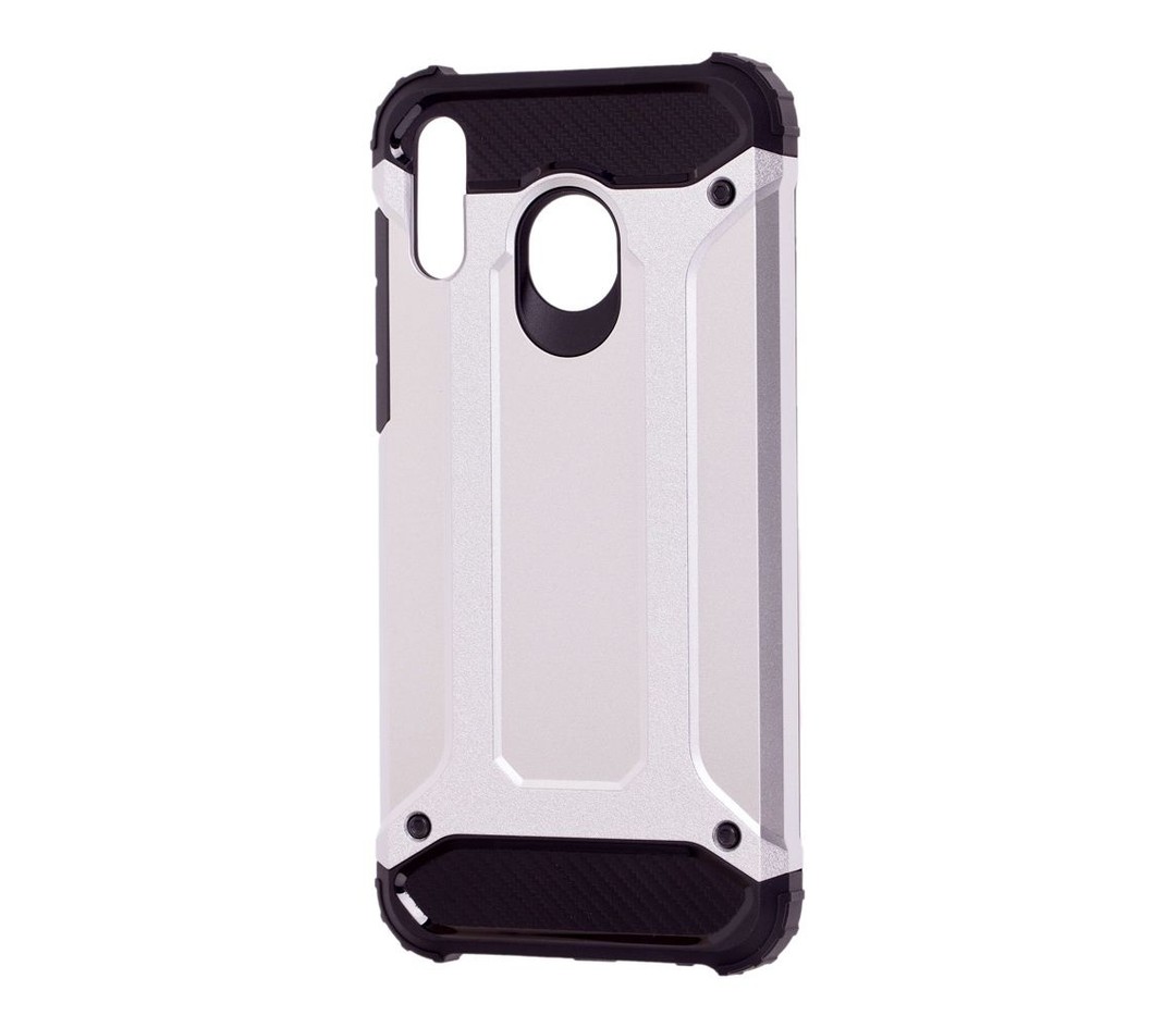 Накладка Armor для Samsung M20 срібна-0