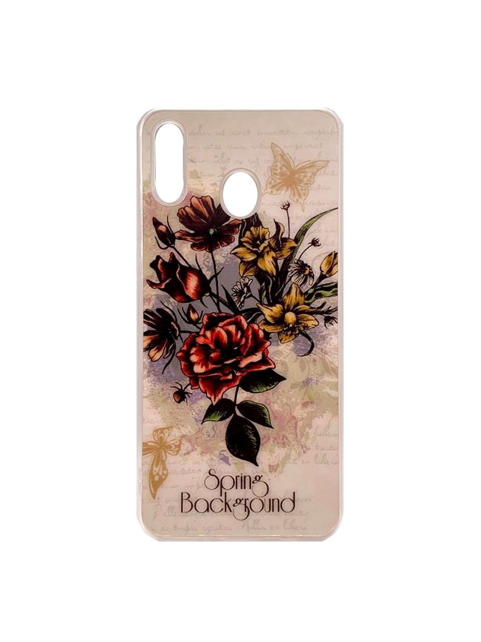 Накладка Axmart для Samsung M20 "Букет" (силікон)-0