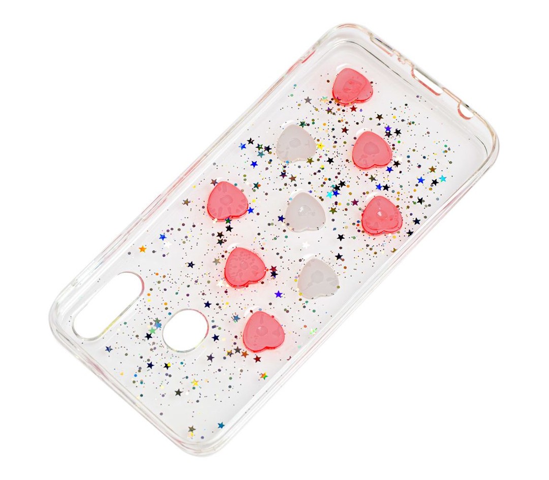 Накладка TPU 3D для Samsung M20 (Сердця)-2