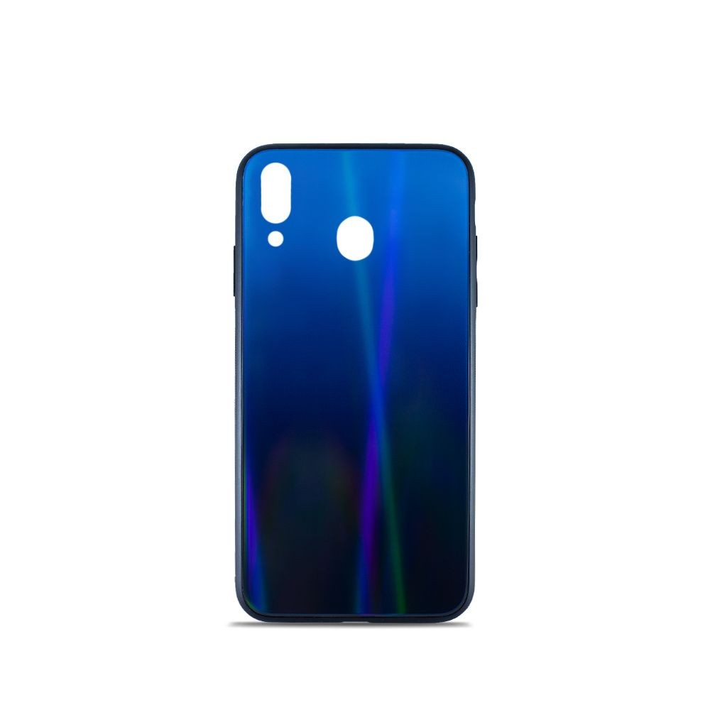 Накладка Glass Case Gradient для Samsung M20  (Deep Blue)-0