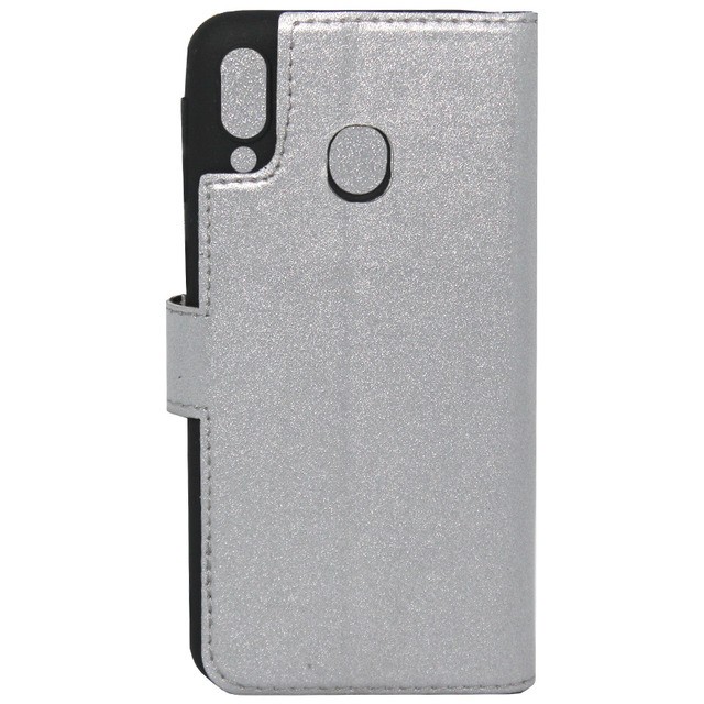 Книжка Bring Joy для Samsung M20 срібна-1