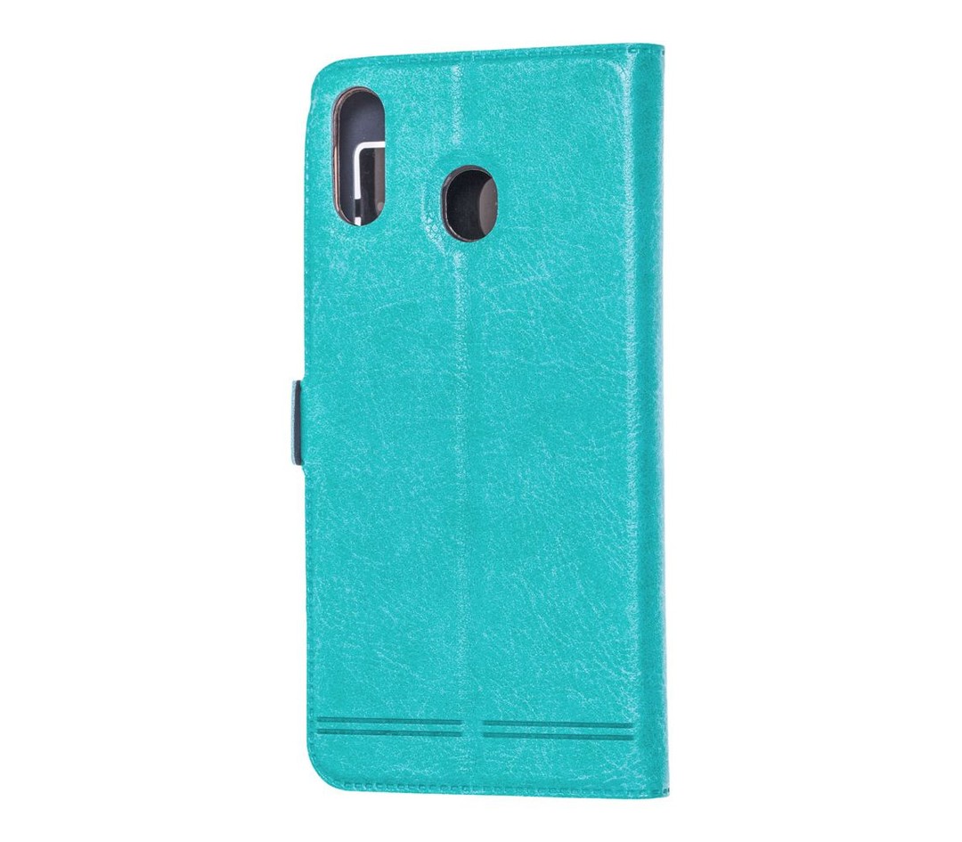 Книжка ROCK для Samsung M20 / M205F (2 вікна) бірюзова-1