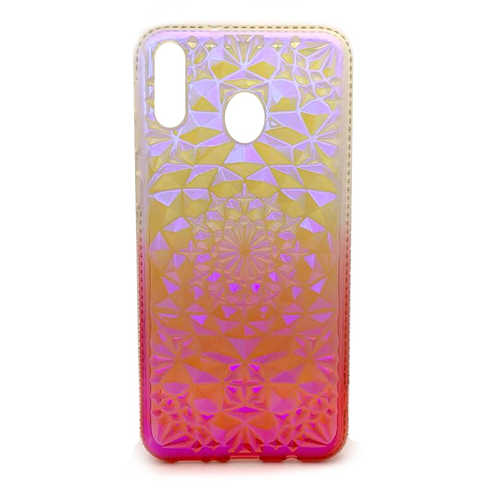 Накладка BRILIANT STYLE для Samsung M20  біло-рожева-0