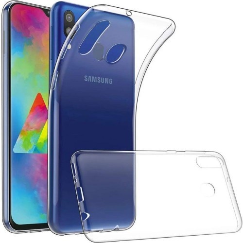 Накладка Premium для Samsung M20 прозорий силікон-0