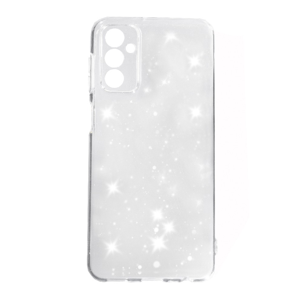 Накладка Molan Cano Glossy Jelly для Samsung M23 прозора з блискітками-0