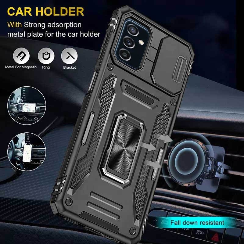 Накладка Camshield Army Ring для Samsung A35/A55 Чорний-1