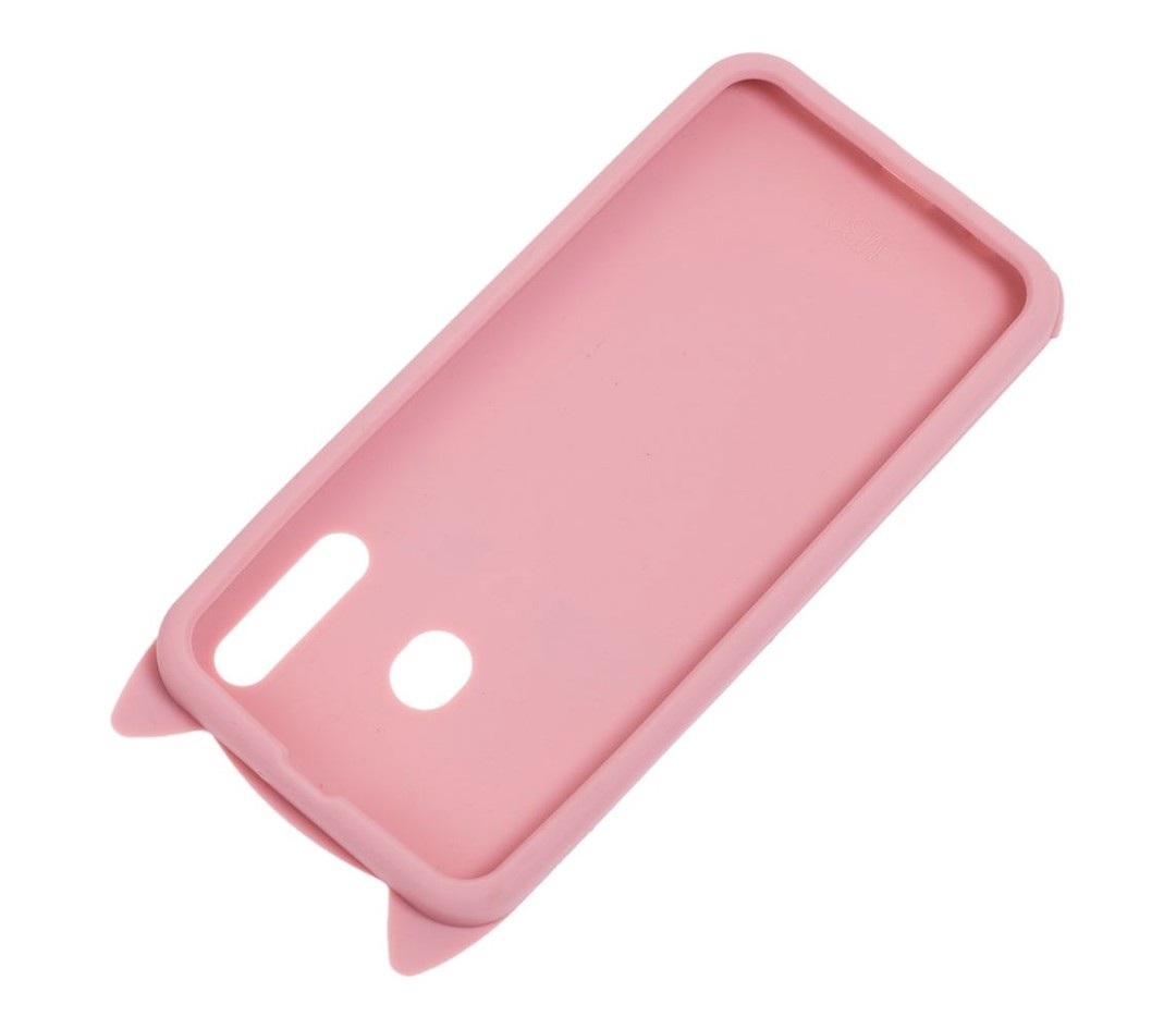 Накладка 3D Cat для Samsung M30 пудрова-2