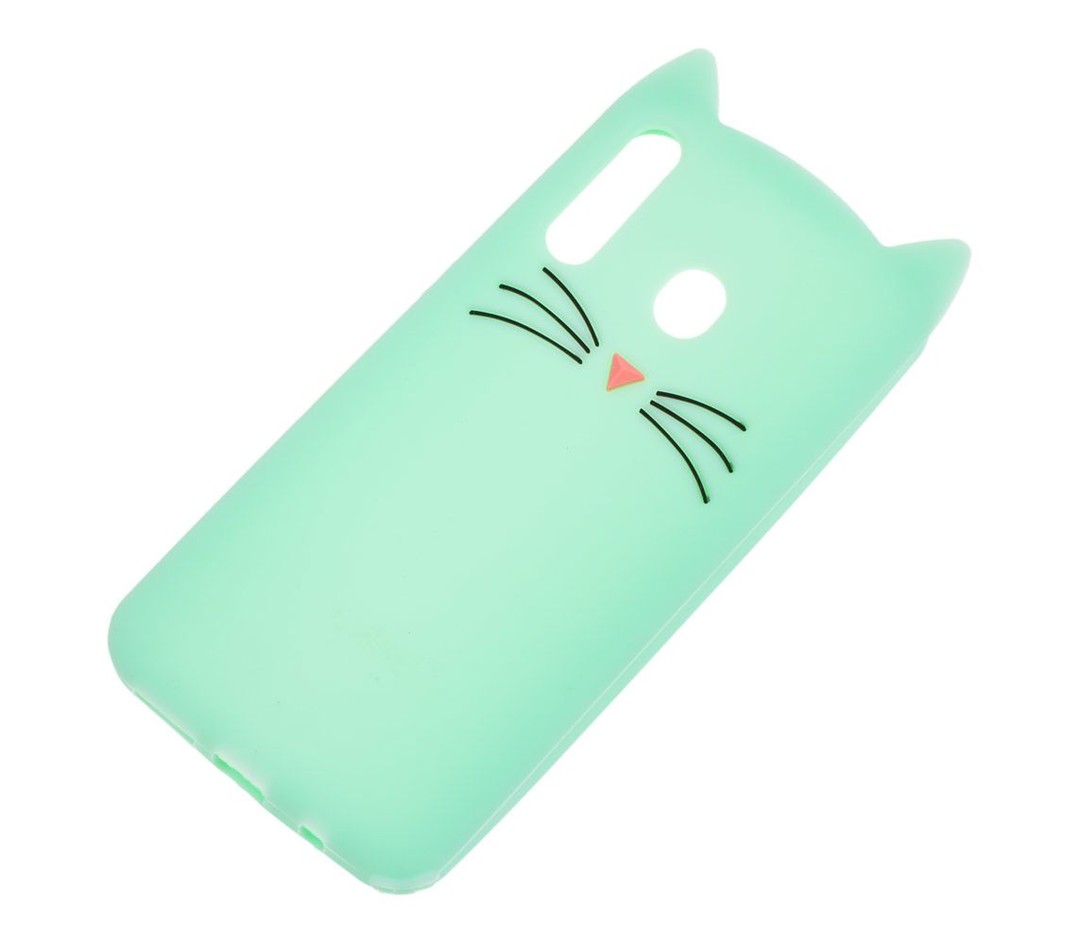 Накладка 3D Cat для Samsung M30 м`ятна-1