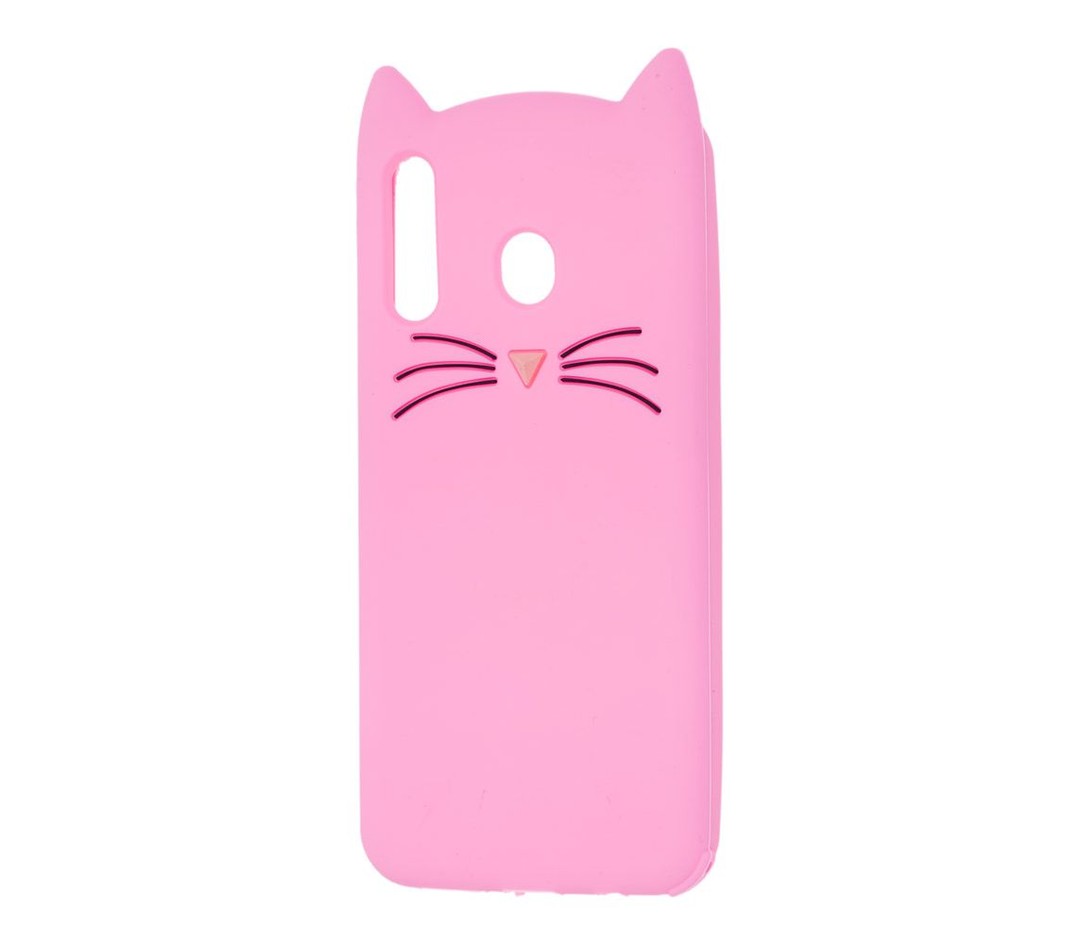 Накладка 3D Cat для Samsung M30 рожева-0