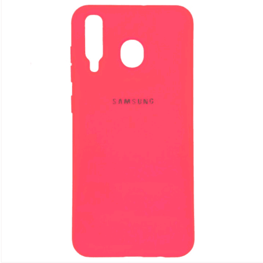 Накладка Silicone Case Full для Samsung M30 2019 M305 малиновий-0