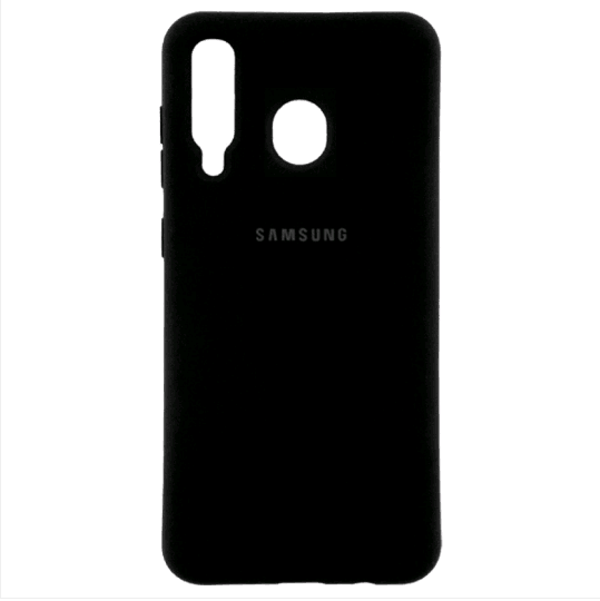 Накладка Silicone Case Full для Samsung M30 2019 M305 чорний-0