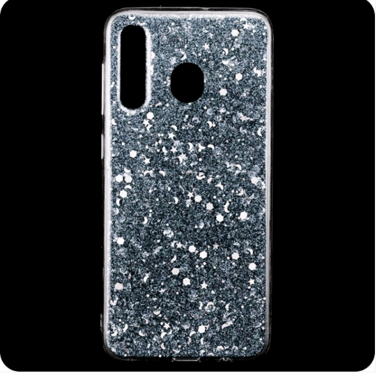Накладка Confetti для Samsung M30 срібна-0