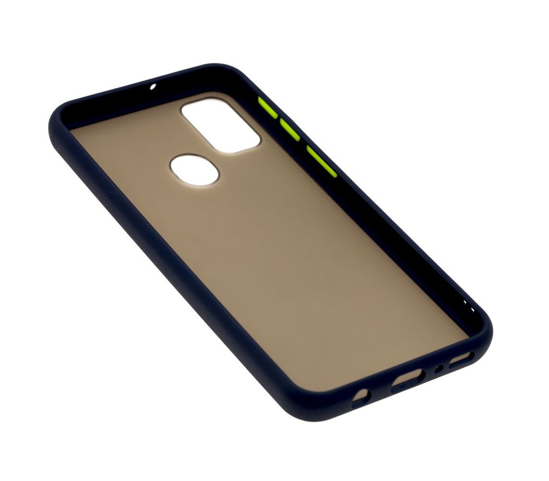 Накладка Totu Gingle для Samsung M30s  синій з зеленими кнопками-2