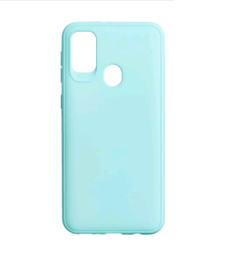 Чохол Full Silicone case для Samsung M30s бірюзовий з логотипом-0