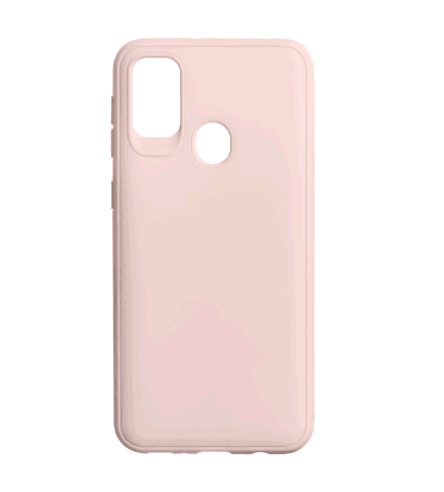 Чохол Full Silicone case для Samsung M30s рожевий з логотипом-0