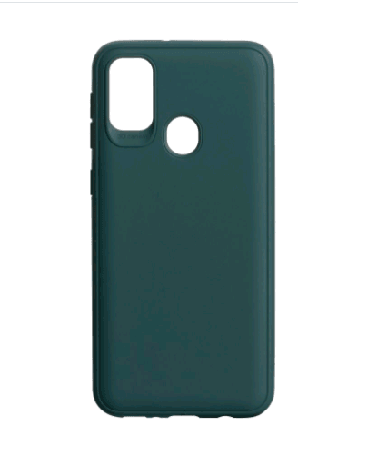 Чохол Full Silicone case для Samsung M30s темно-зелений з логотипом-0